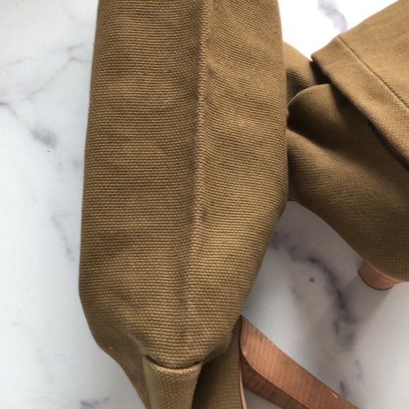 Reed Krakoff Made in Italy Brown Fabric Long Boots Size EU 39/ US 8.5 - Picture 11 of 15